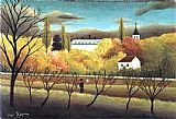 Henri Rousseau Canvas Paintings - The Orchard